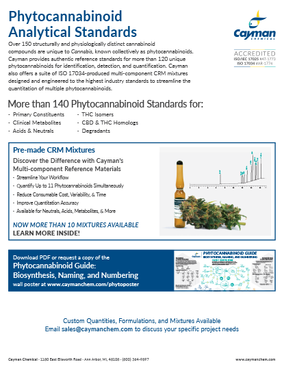 <div>Phytocannabinoid Analytical Standards<br></div>
